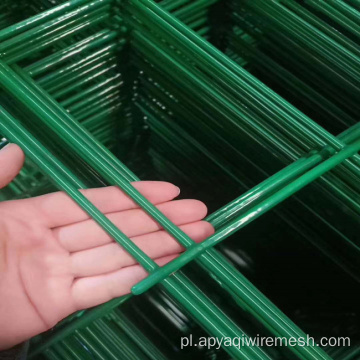 PVC powlekany spawany stalowy panel ogrodzenia z drutu